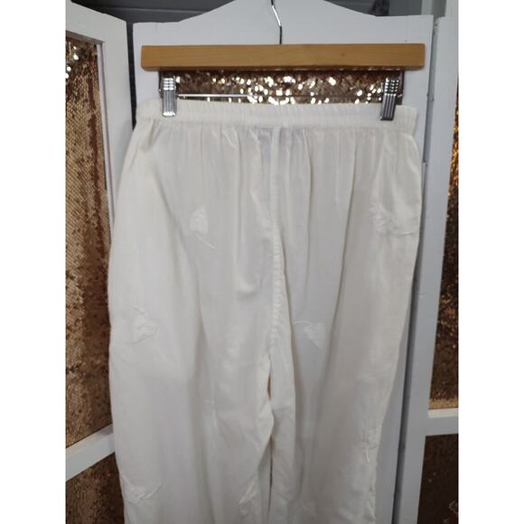 Hand Embroidered Papy Boez Cotton Pants Medium/ Large - Picture 7 of 9